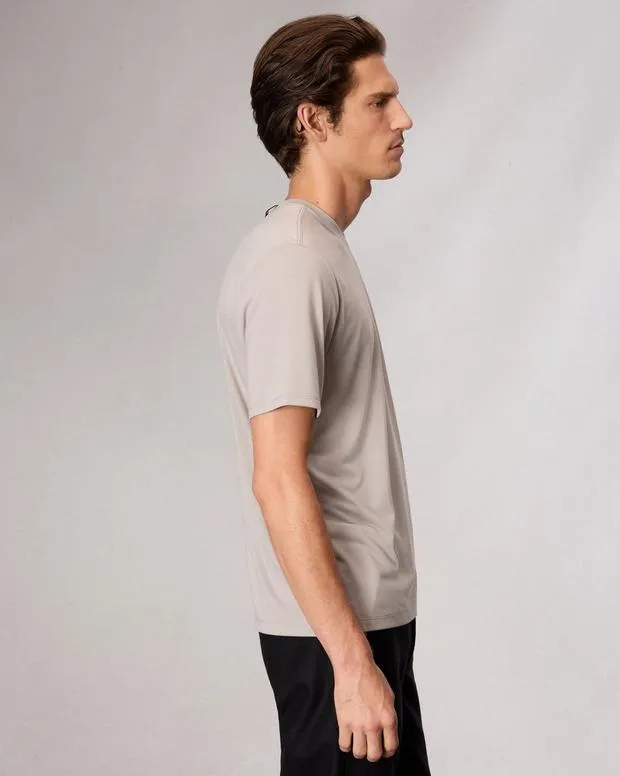 Men rag and bone Classic Tech Jersey Tee OmbreSaluteSkyscraperSlate BrownWhite TShirts and Henleys