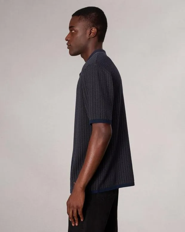 Men rag and bone Harvey Knit Camp Shirt Light TanSalute Shirts