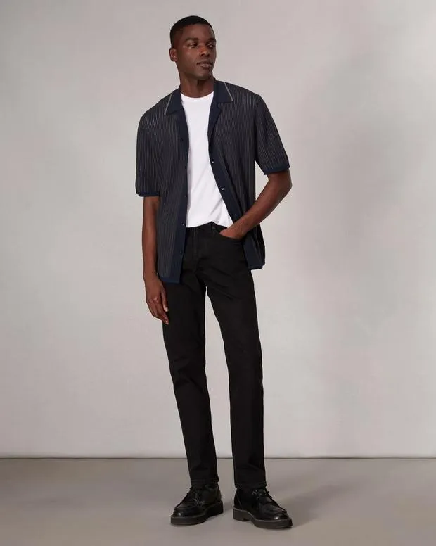 Men rag and bone Harvey Knit Camp Shirt Light TanSalute Shirts