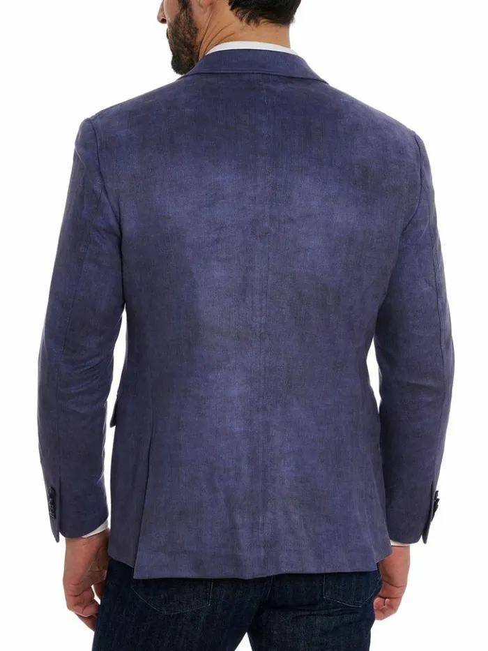 Men Robert Graham Blazers Lubrano Velour Blazer Long Fit Plum