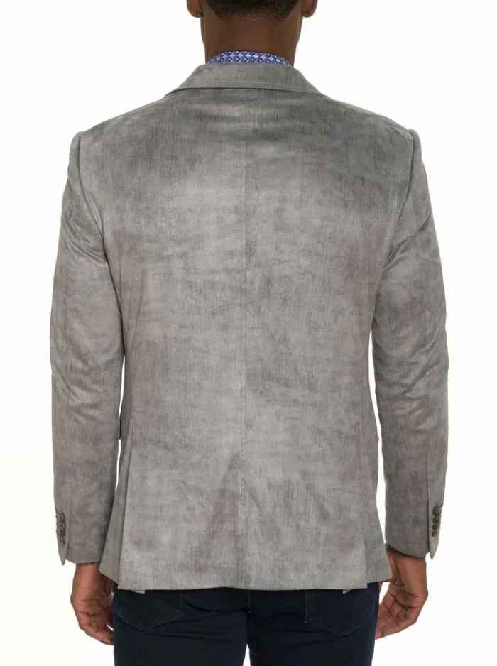 Men Robert Graham Blazers Lubrano Velour Blazer Long Fit Plum