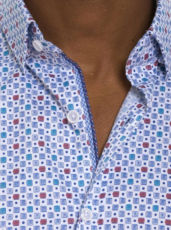 Men Robert Graham Button Down Shirts Favre Long Sleeve Button Down Shirt Multi