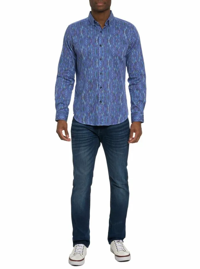 Men Robert Graham Button Down Shirts Frankhauser Long Sleeve Button Down Shirt Multi