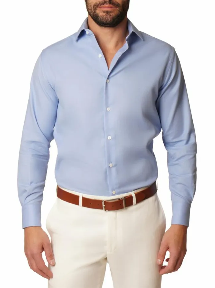 Men Robert Graham Button Down Shirts Kane Dress Shirt Lightblue