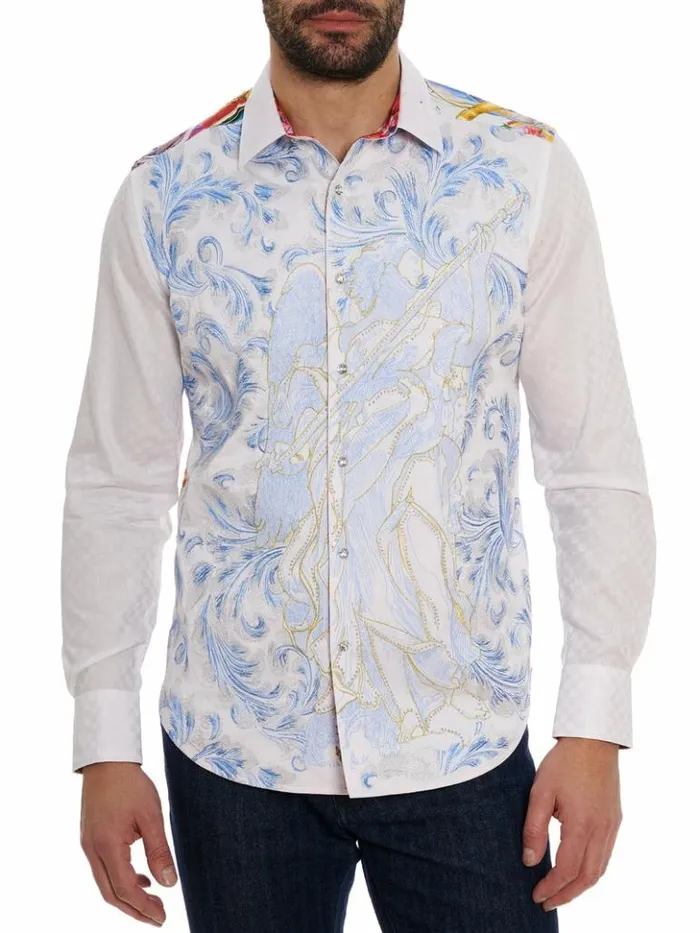 Men Robert Graham Button Down Shirts Limited Edition Behind The Wheel Long Sleeve Button Down Shirt Classic