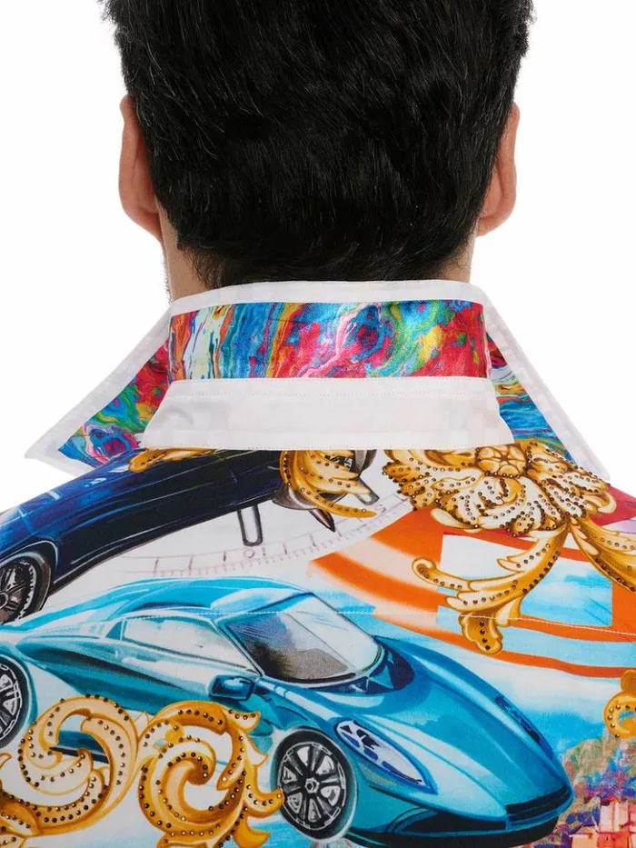Men Robert Graham Button Down Shirts Limited Edition Behind The Wheel Long Sleeve Button Down Shirt Classic