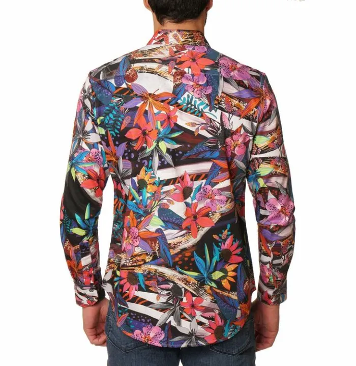 Men Robert Graham Button Down Shirts The Lucerne Long Sleeve Button Down Shirt Multi