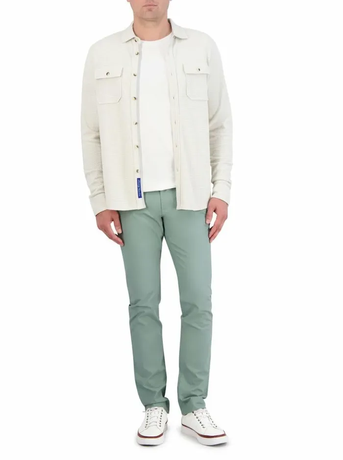 Men Robert Graham Outerwear Brunner Long Sleeve Knit Offwhite