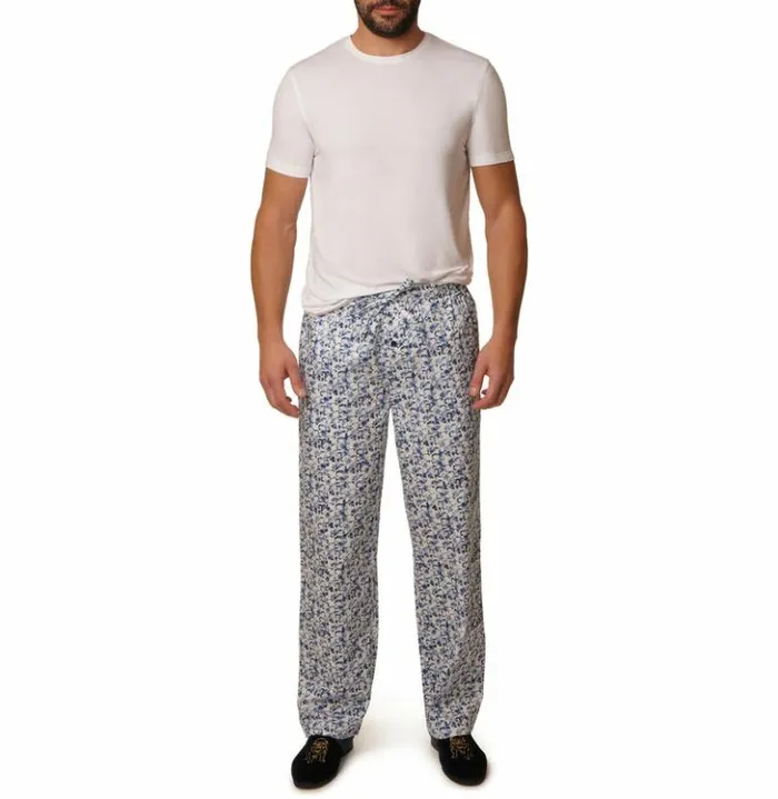 Men Robert Graham Pajamas and Underwear Royal Rg Sateen Pj Pant Blue