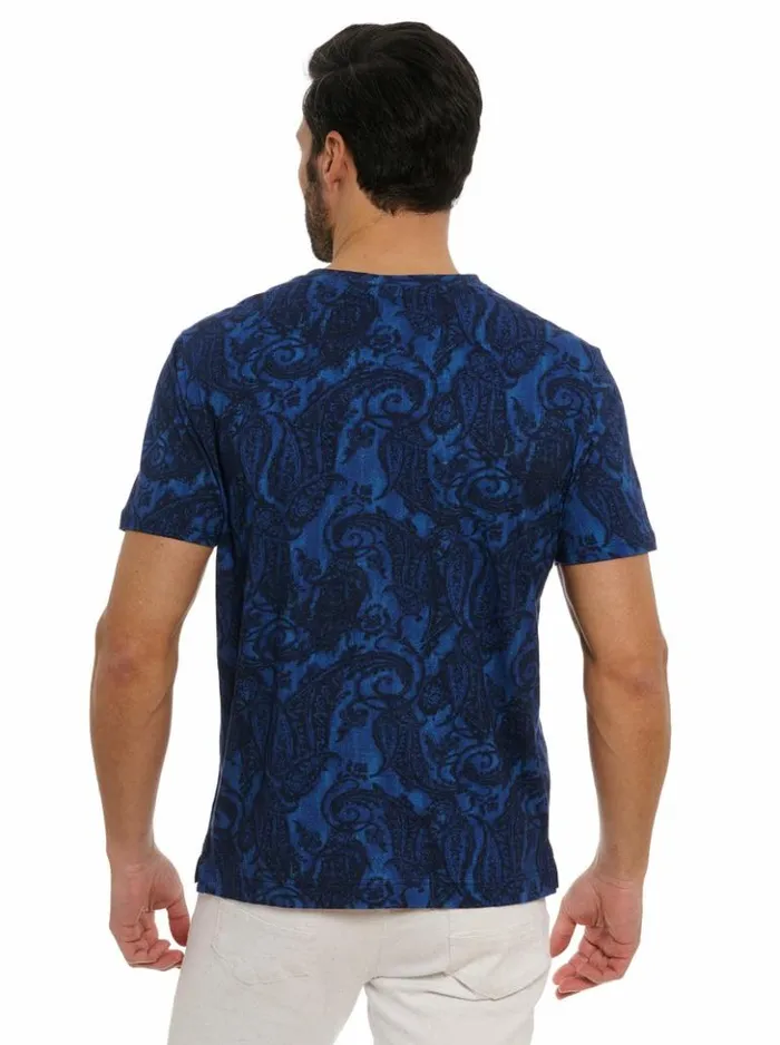 Men Robert Graham Polos and TShirts Bodhi TShirt Navy