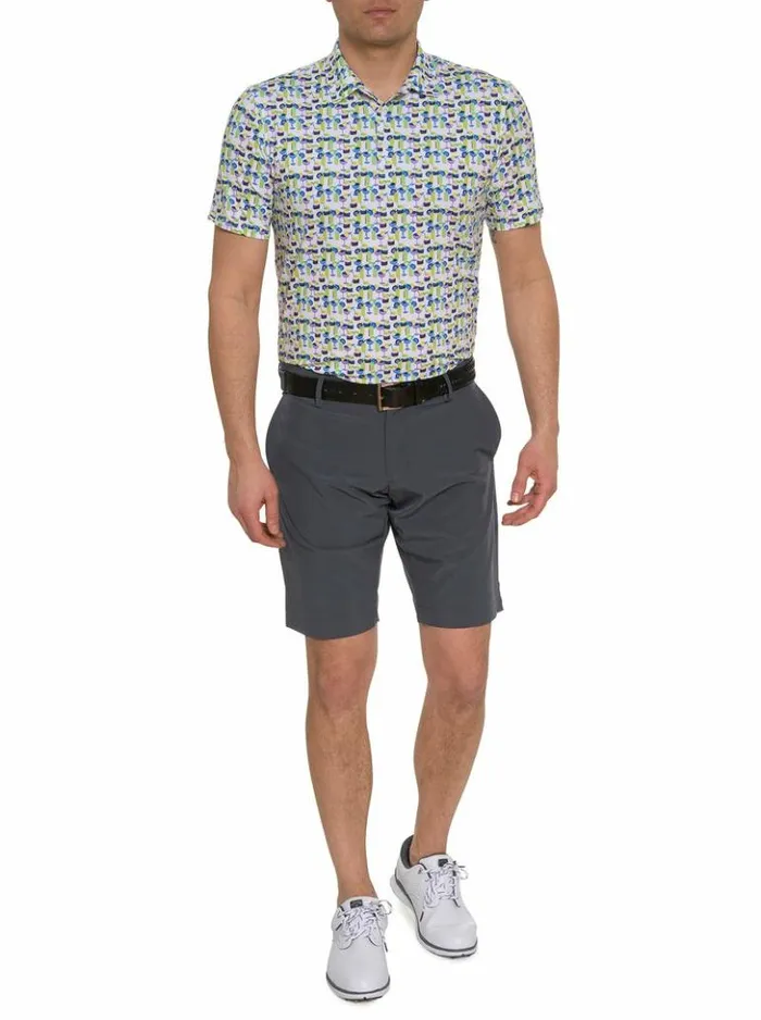 Men Robert Graham Polos and TShirts Cocktail Hour Polo White