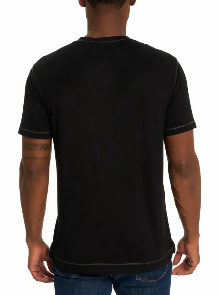 Men Robert Graham Polos and TShirts Eastwood TShirt Black