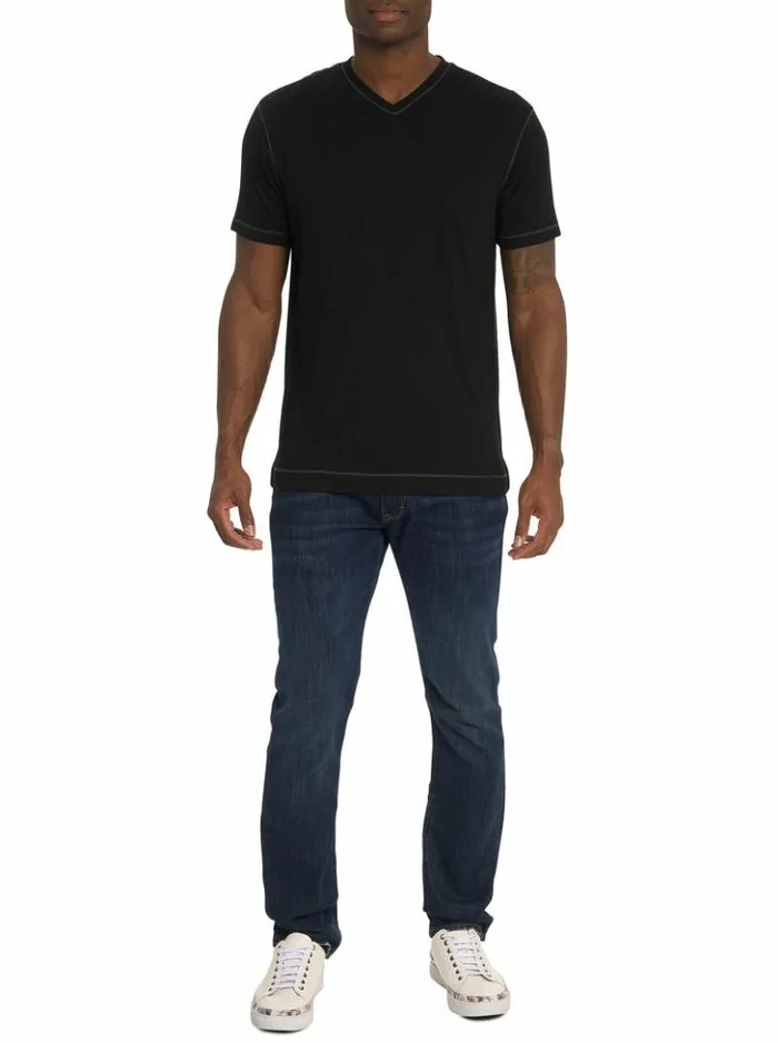 Men Robert Graham Polos and TShirts Eastwood TShirt Black