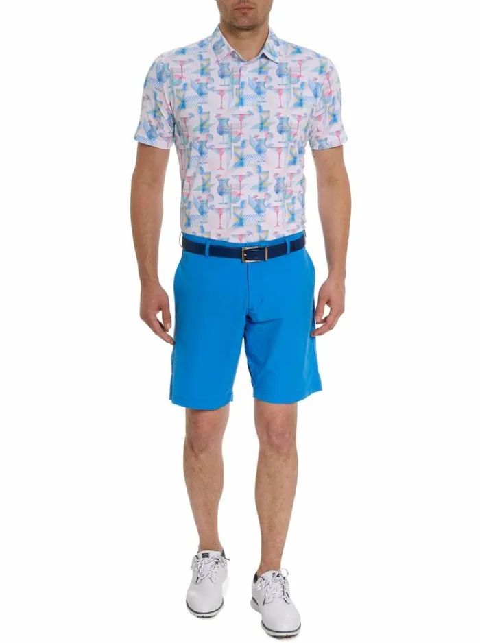 Men Robert Graham Polos and TShirts Happiest Hour Polo Navy