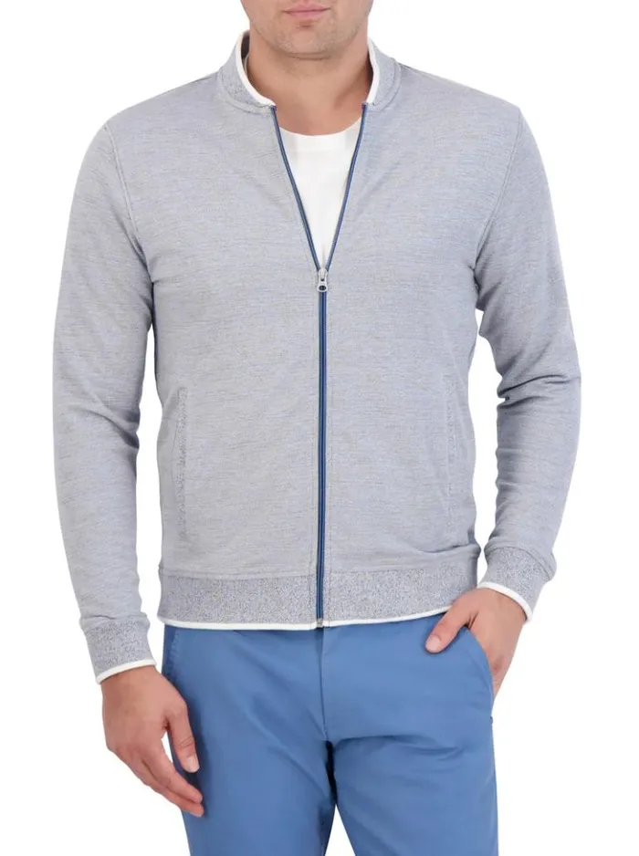 Men Robert Graham Sweaters and Knits Ackerman Long Sleeve Knit Blue