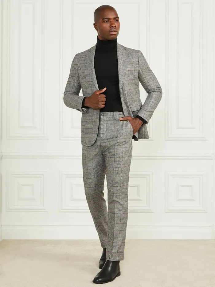 Men Roger Chino Pants BlackWhiteRed Check Pants and Shorts GUESS Men Roger Chino Pants BlackWhiteRed Check Pants and Shorts GUESS