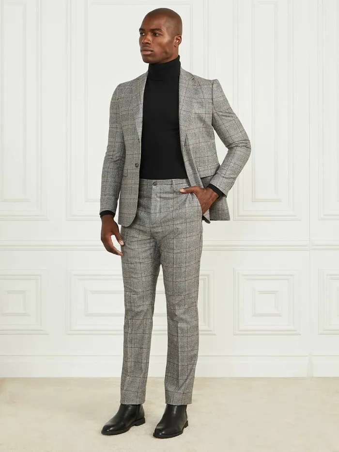 Men Roger Chino Pants BlackWhiteRed Check Pants and Shorts GUESS Men Roger Chino Pants BlackWhiteRed Check Pants and Shorts GUESS