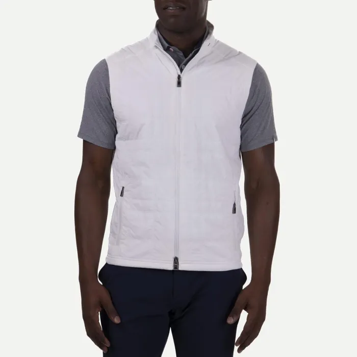 Men Rowan Insulated Vest White KJUS Jackets and Vests