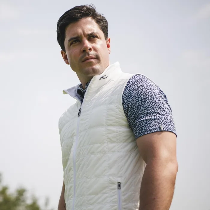 Men Rowan Insulated Vest White KJUS Jackets and Vests
