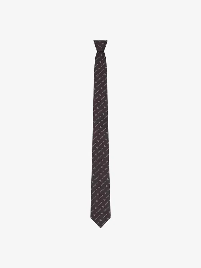 Men Scarves and Ties Givenchy GIVENCHY 4G Tie In Silk Black