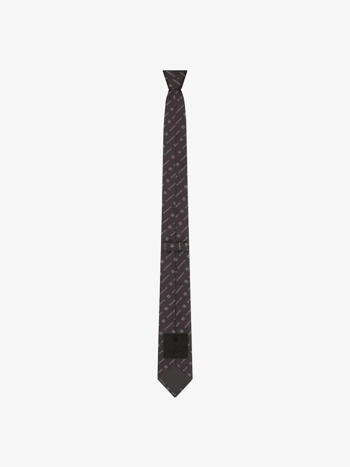 Men Scarves and Ties Givenchy GIVENCHY 4G Tie In Silk Black Men Scarves and Ties Givenchy GIVENCHY 4G Tie In Silk Black