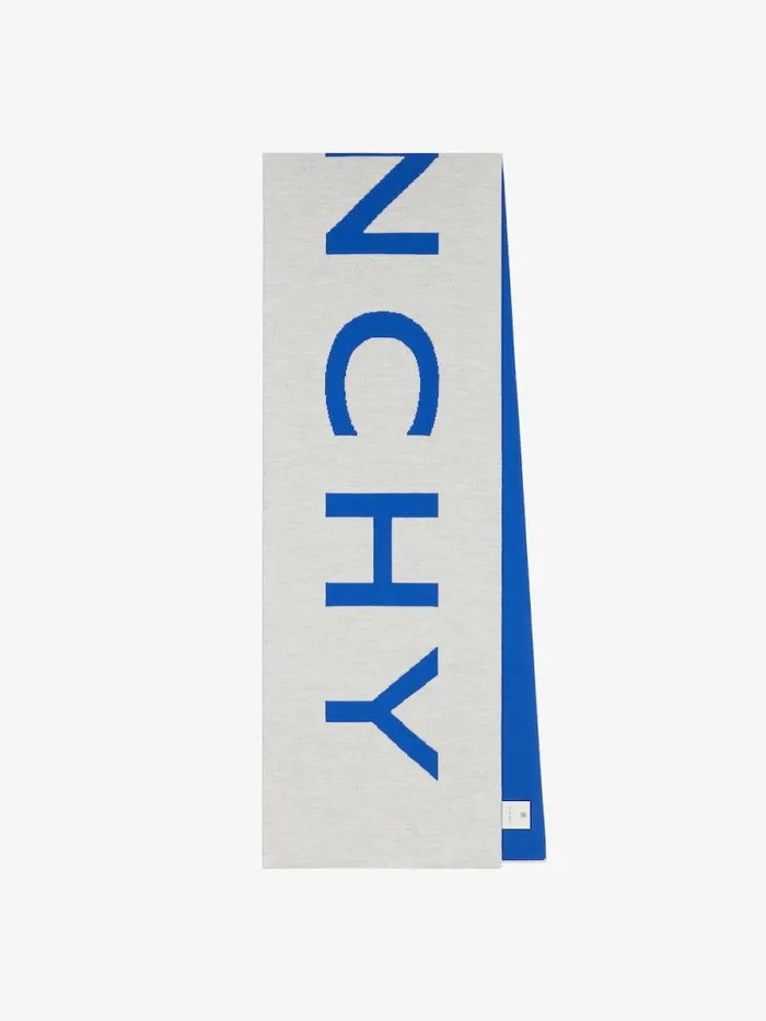 Men Scarves and Ties Givenchy GIVENCHY Scarf In Wool Light Grey Men Scarves and Ties Givenchy GIVENCHY Scarf In Wool Light Grey