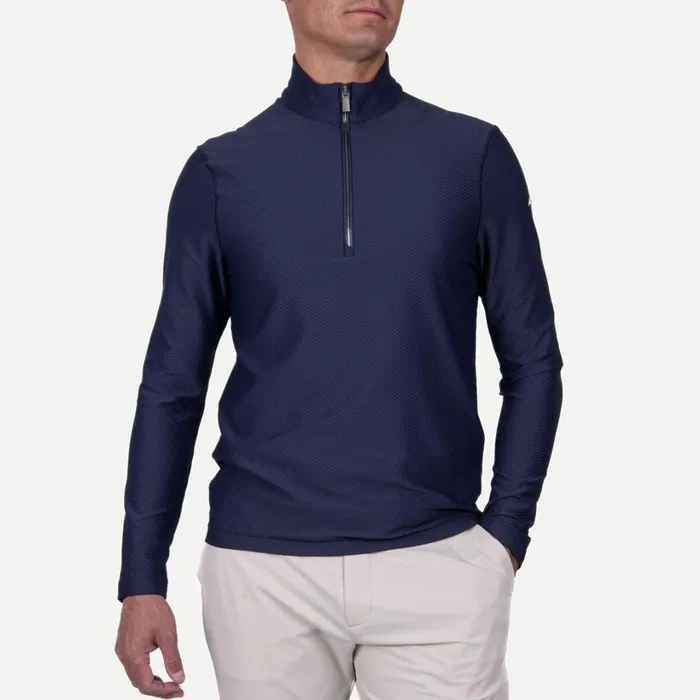 Men Seoul Midlayer HalfZip Atlanta Blue KJUS Midlayers and Sweaters
