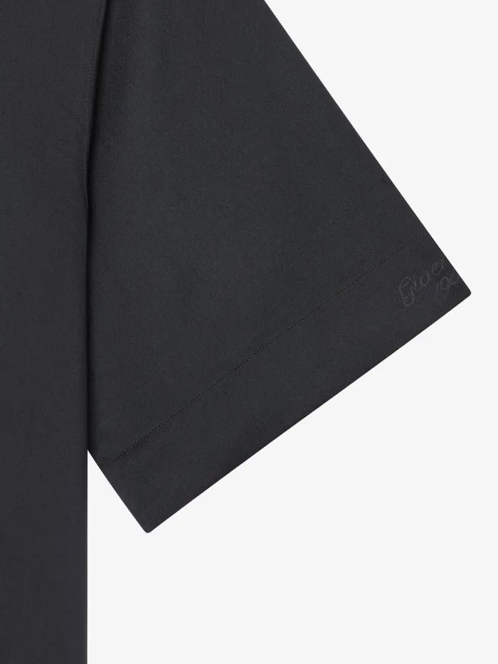 Men Shirts Givenchy Boxy Fit Shirt In Floral Jacquard Black