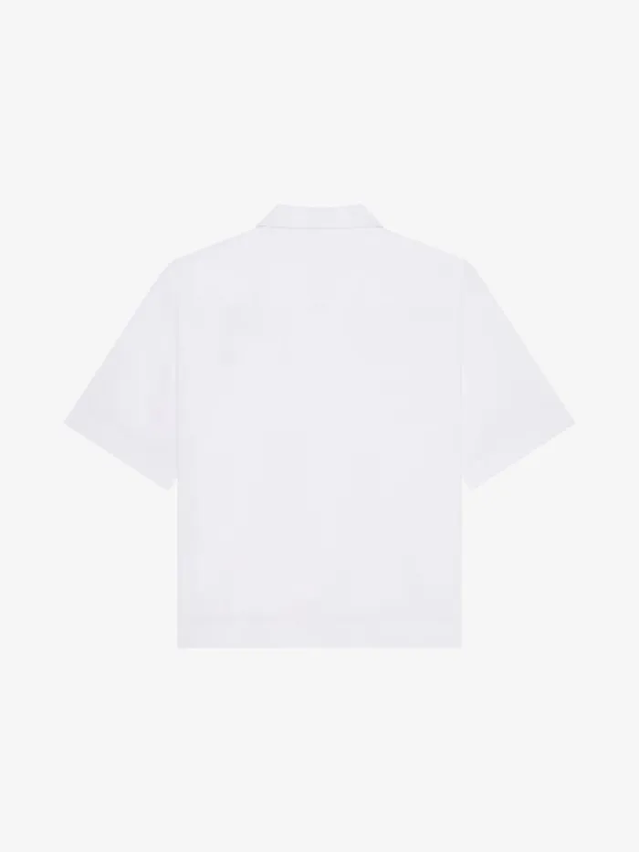 Men Shirts Givenchy GIVENCHY 1952 Boxy Fit Shirt In Poplin White