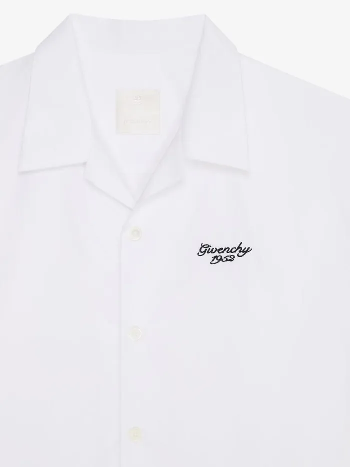 Men Shirts Givenchy GIVENCHY 1952 Boxy Fit Shirt In Poplin White
