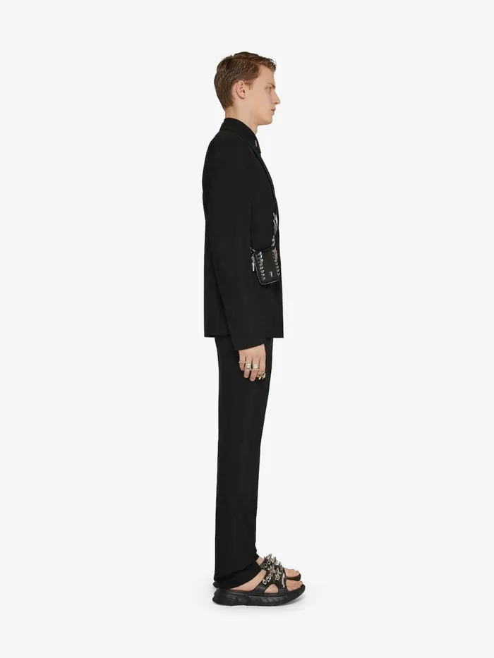 Men Shirts Givenchy Shirt In Poplin With Collar Details Black