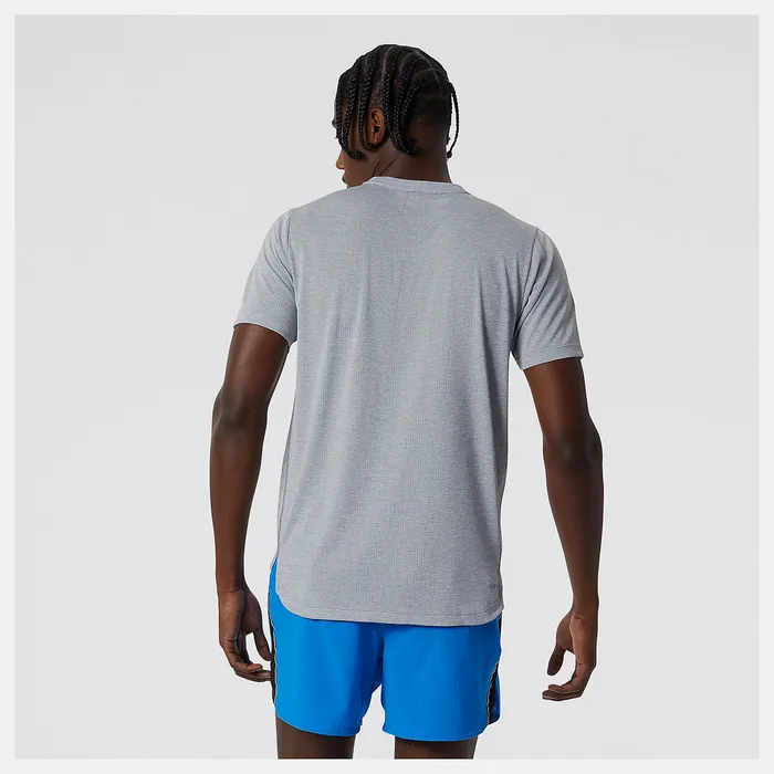 Men Shirts New Balance Impact Run Short Sleeve ATHLETIC GREY Men Shirts New Balance Impact Run Short Sleeve ATHLETIC GREY