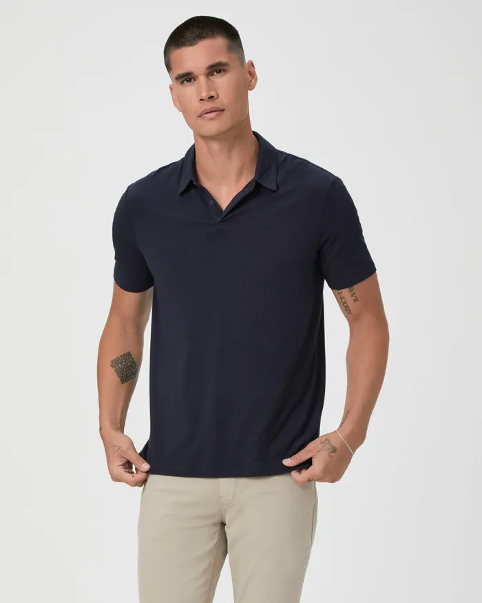Men Shirts PAIGE Burke Polo Shirt 8211 Deep Anchor