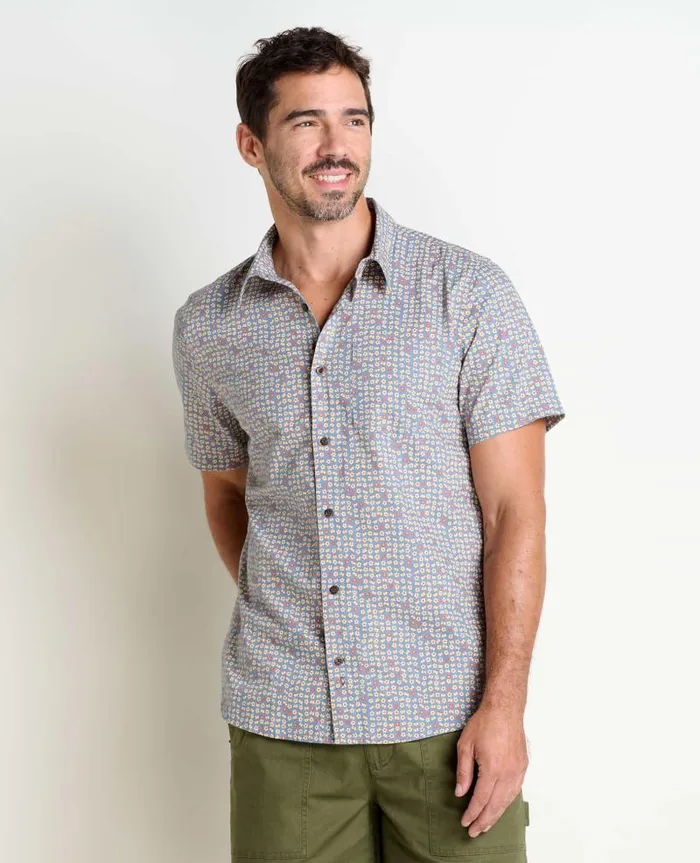 Men Shirts Toad and Co Fletch Short Sleeve Shirt North Shore Ditsy Print