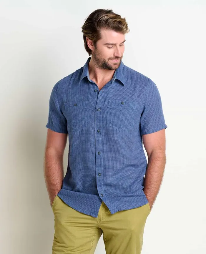 Men Shirts Toad and Co Honcho Short Sleeve Shirt High Tide Ii