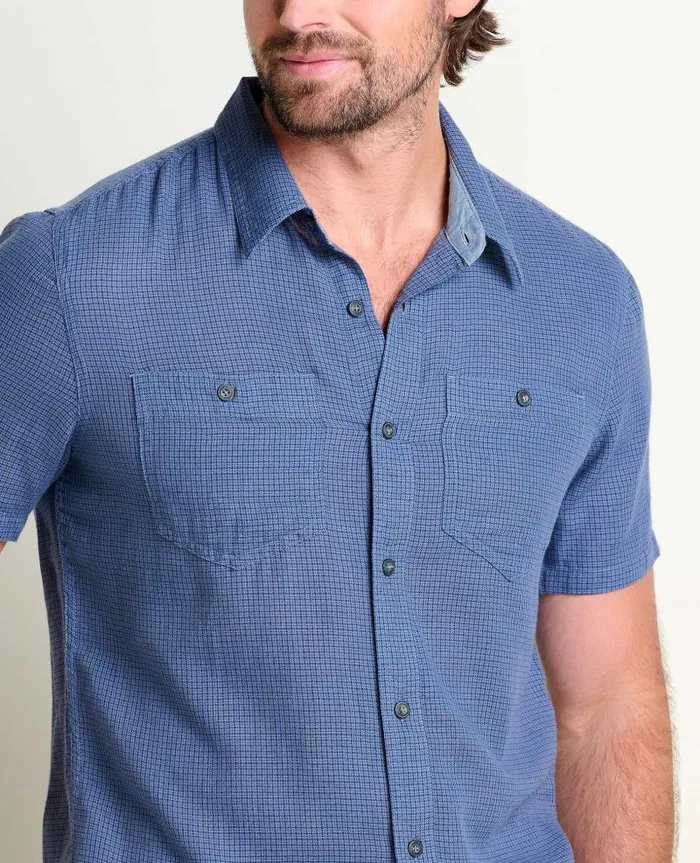 Men Shirts Toad and Co Honcho Short Sleeve Shirt High Tide Ii