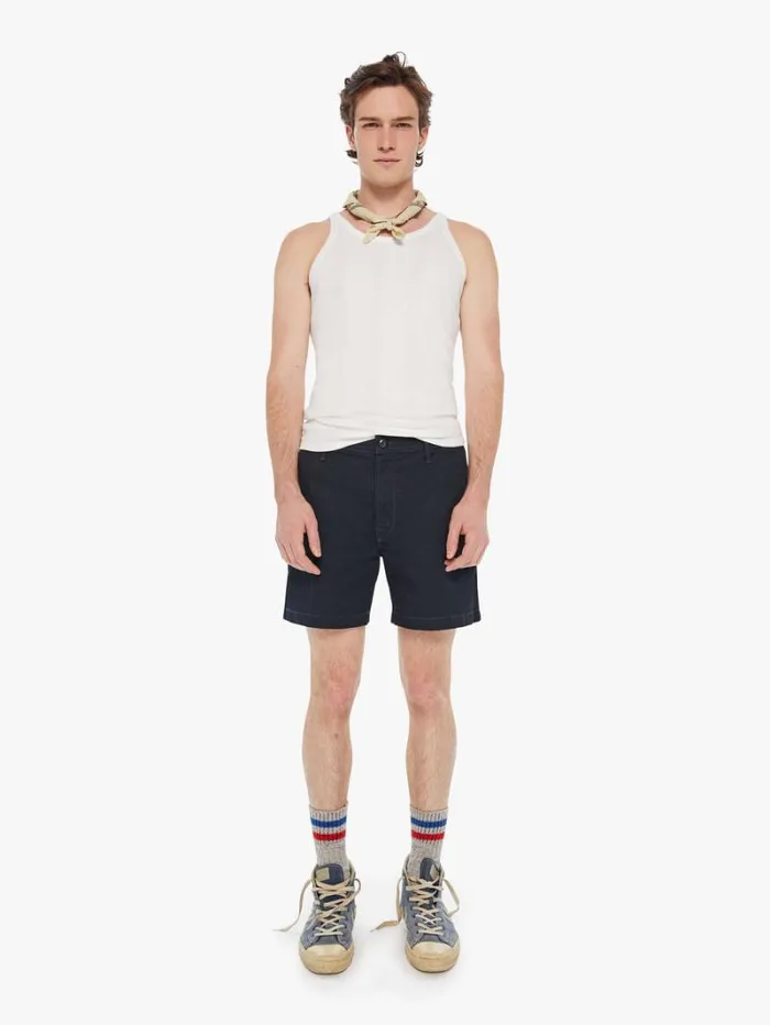 Men Shorts Mother Denim The Big Shot Prep Dark Navy