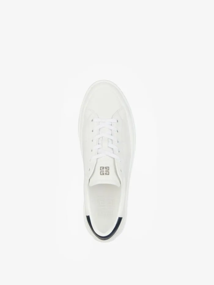 Men Sneakers Givenchy City Sport Sneakers In Leather Whitenavy Men Sneakers Givenchy City Sport Sneakers In Leather Whitenavy