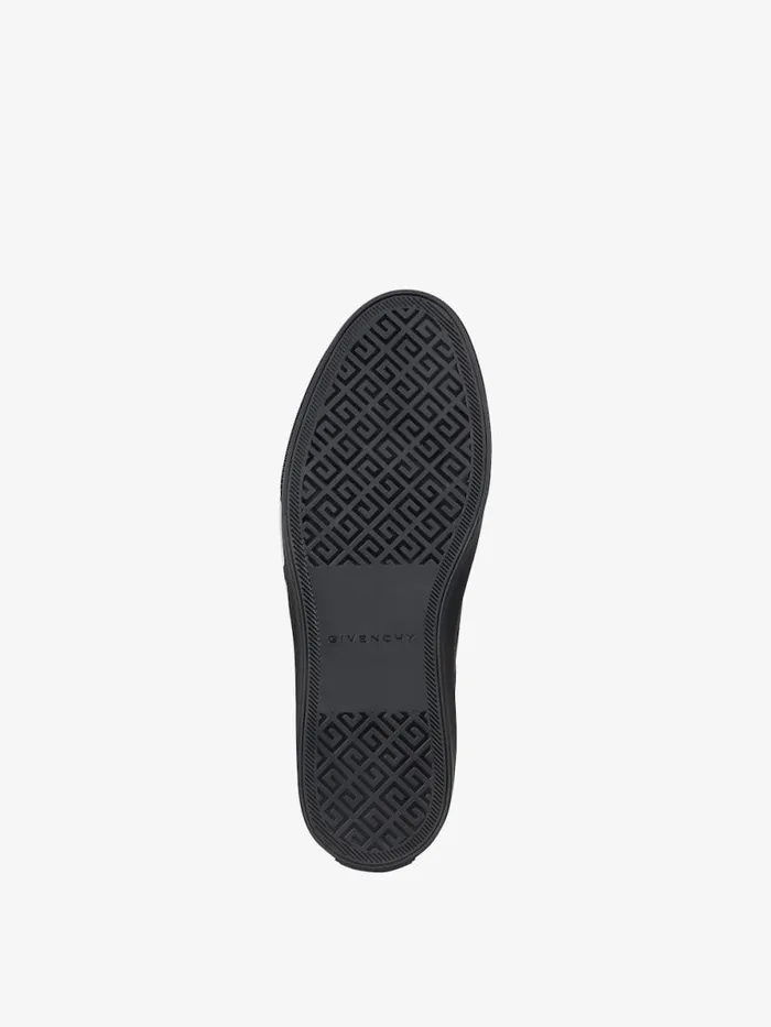 Men Sneakers Givenchy City Sport Sneakers In Leather With Tag Effect 4G Print Blackwhite