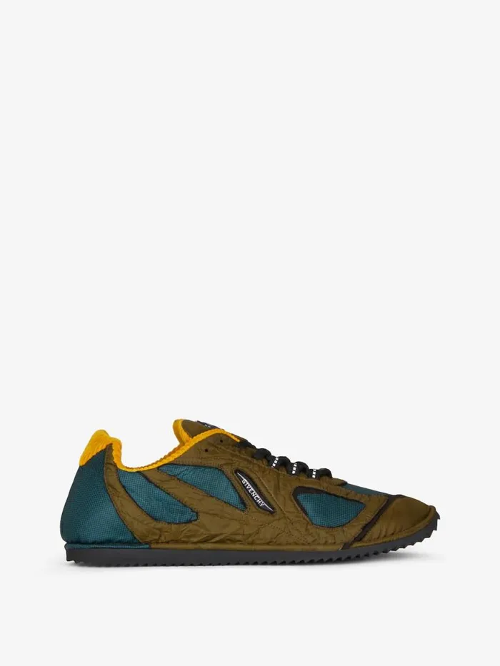 Men Sneakers Givenchy Flat Sneakers In Synthetic Fiber Green