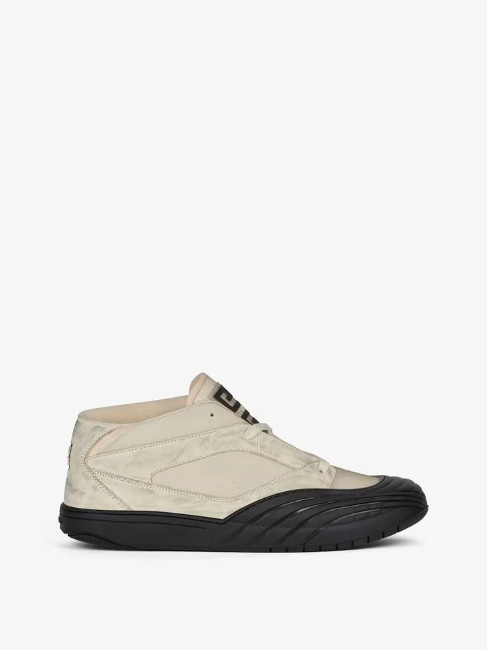 Men Sneakers Givenchy Skate Sneakers In Nubuck And Synthetic Fiber White