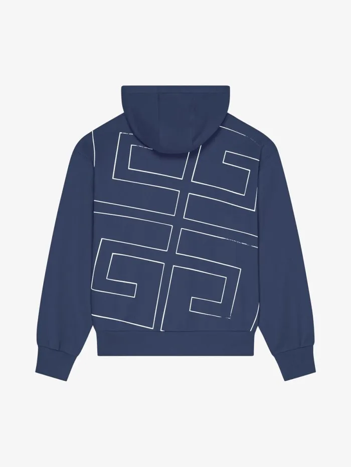 Men Sweatshirts and Hoodies Givenchy 4G Boxy Fit Hoodie In Fleece Deep Blue
