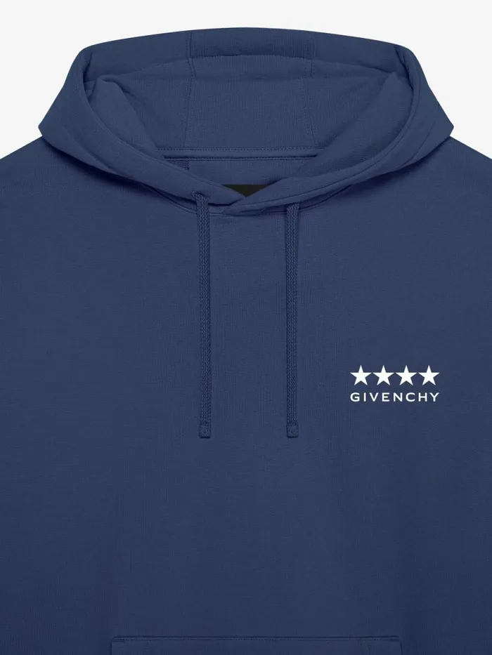 Men Sweatshirts and Hoodies Givenchy 4G Boxy Fit Hoodie In Fleece Deep Blue