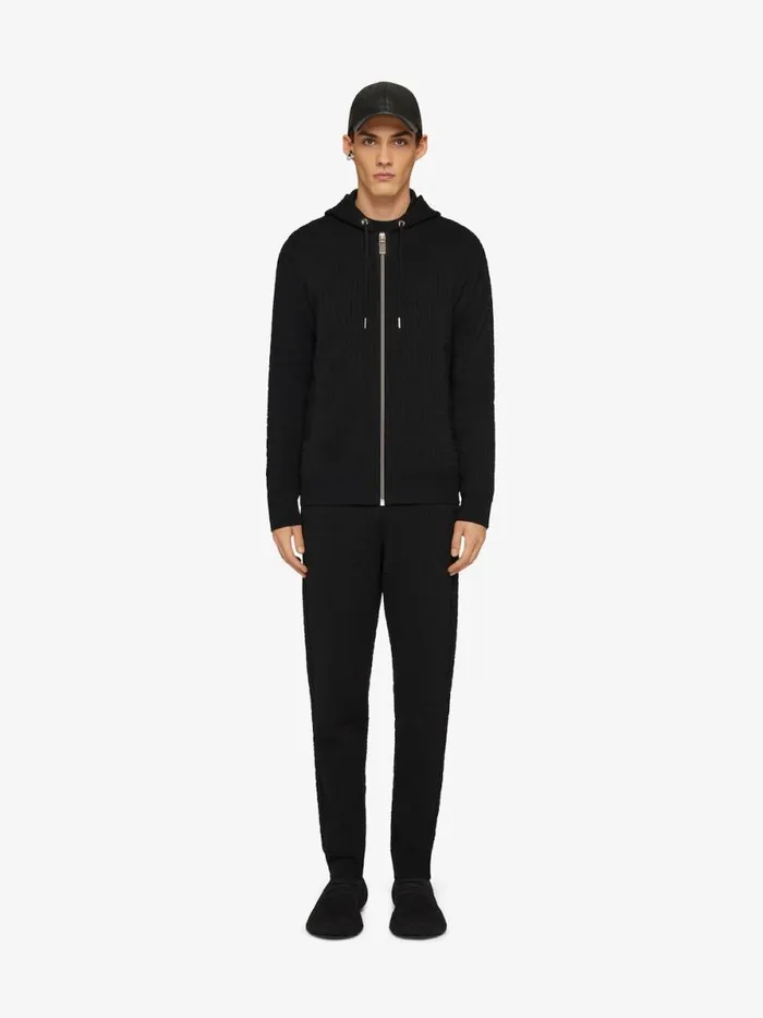 Men Sweatshirts and Hoodies Givenchy Hoodie In 4G Jacquard Black