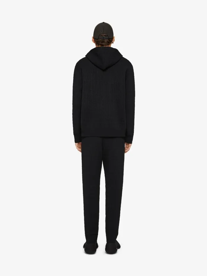 Men Sweatshirts and Hoodies Givenchy Hoodie In 4G Jacquard Black