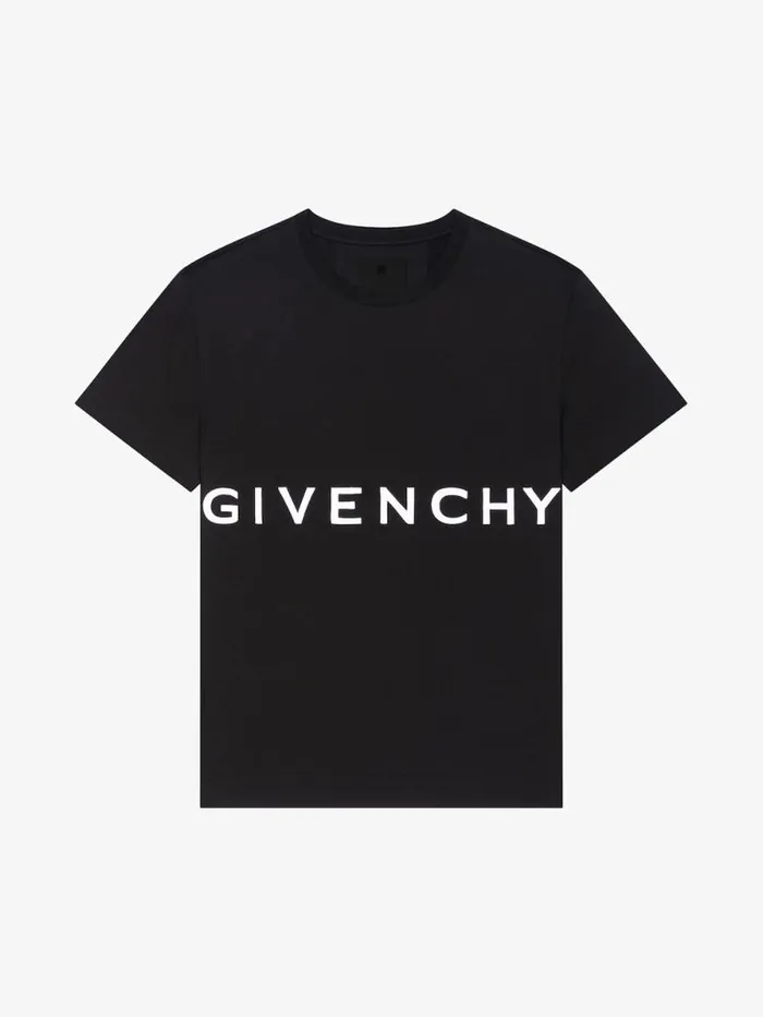 Men TShirts Givenchy GIVENCHY 4G Oversized Tshirt In Cotton Black