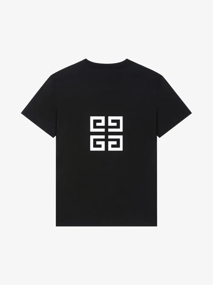 Men TShirts Givenchy GIVENCHY 4G Oversized Tshirt In Cotton Black
