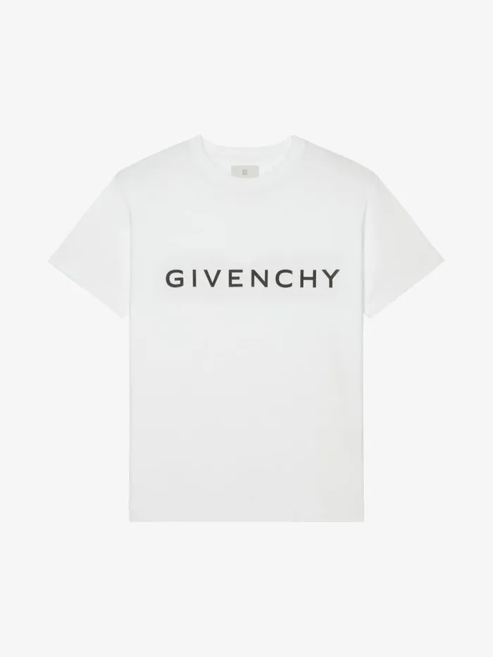 Men TShirts Givenchy GIVENCHY Archetype Oversized Tshirt In Cotton White