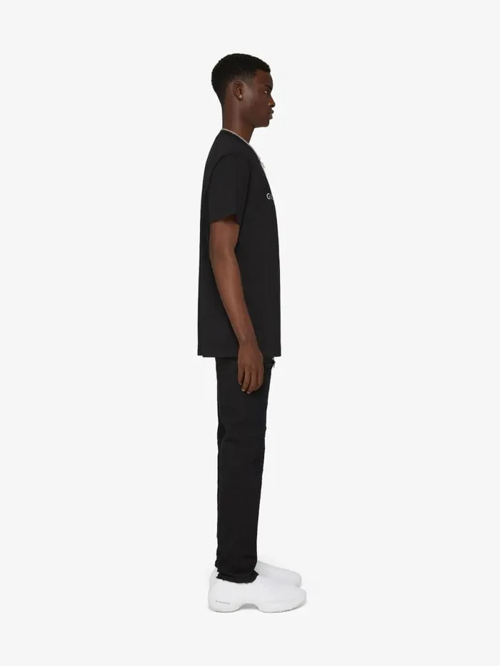 Men TShirts Givenchy GIVENCHY Reverse Oversized Tshirt In Cotton Black