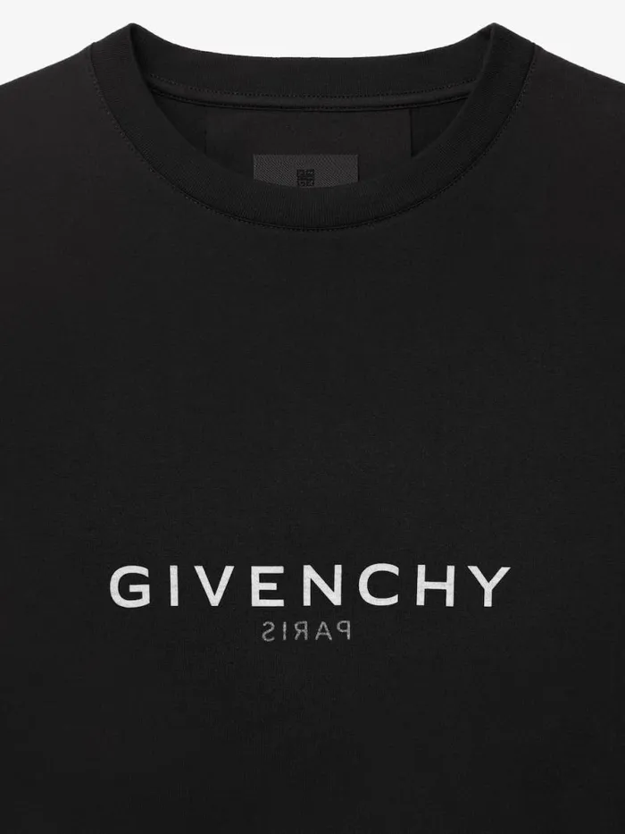 Men TShirts Givenchy GIVENCHY Reverse Oversized Tshirt In Cotton Black